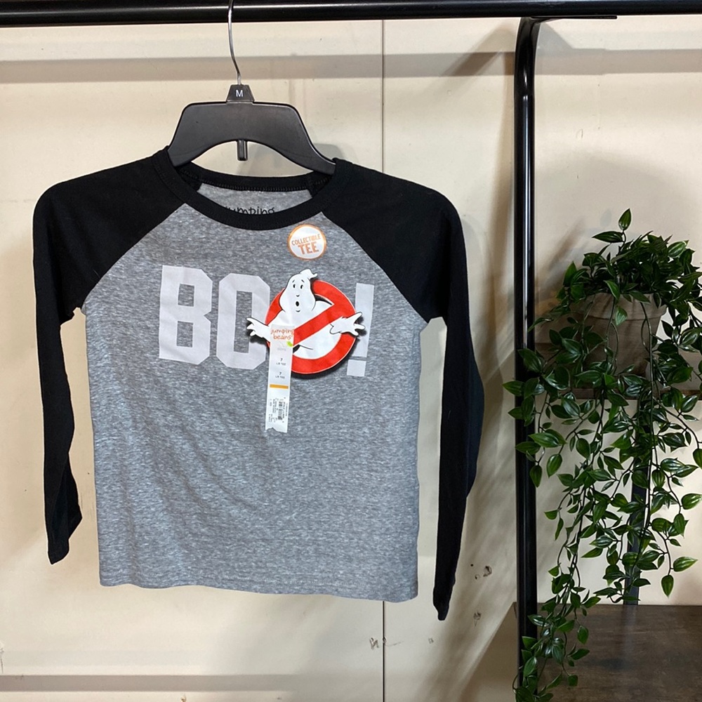 Ghostbusters size 7 kids long sleeve shirt jumping beans